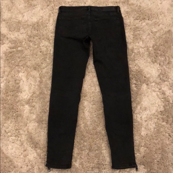 AllSaints “Mast” Black Ankle Zip Skinny Jean - Picture 2 of 8